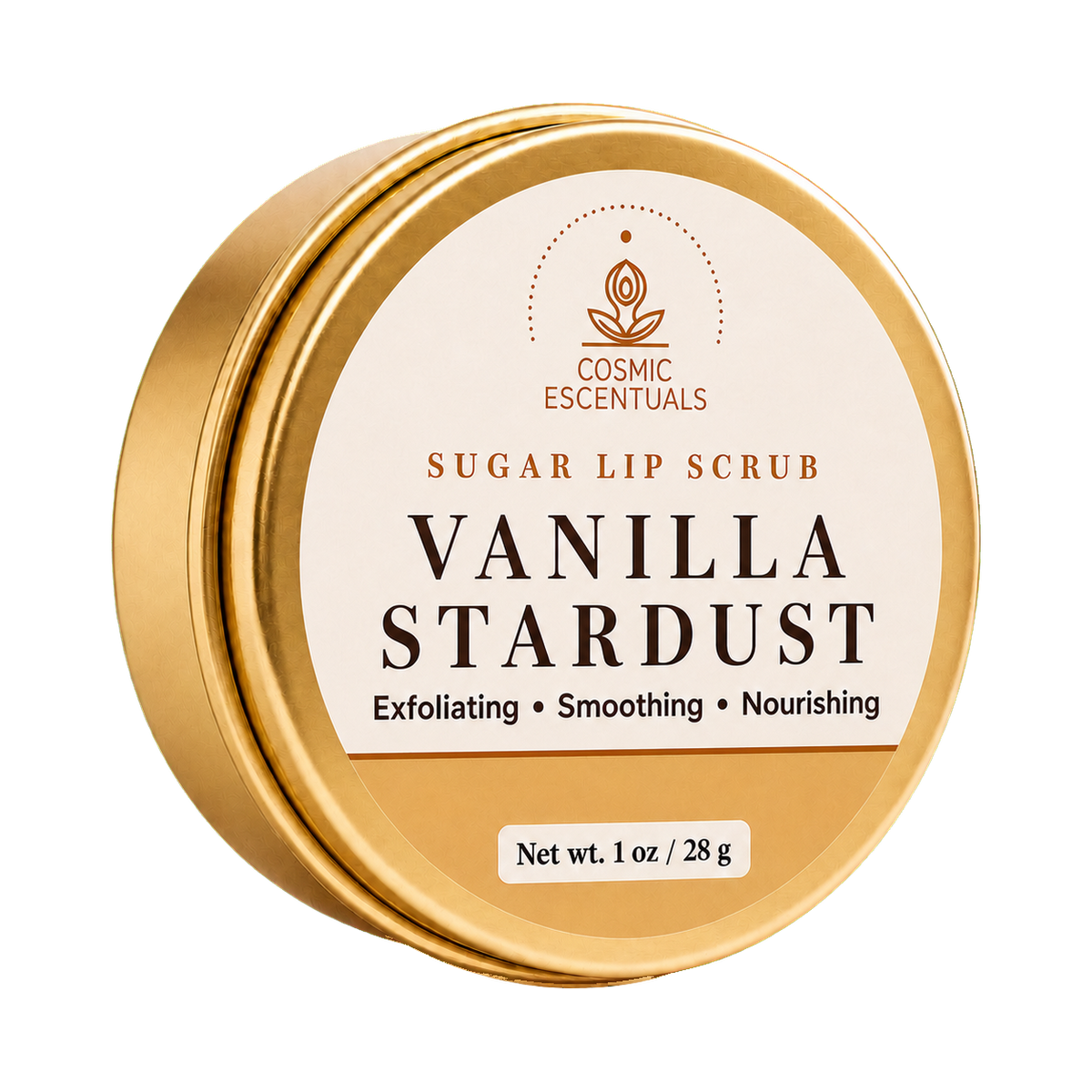 Vanilla Stardust Sugar Lip Scrub jar, part of the Lip Care Bundle.