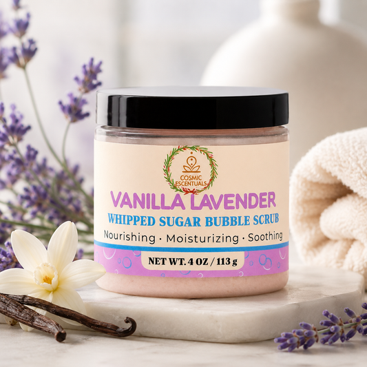 Vanilla Lavender Whipped Sugar Bubble Scrub