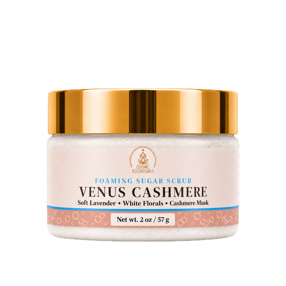 Venus Cashmere Foaming Sugar Scrub - 2oz transparent product image