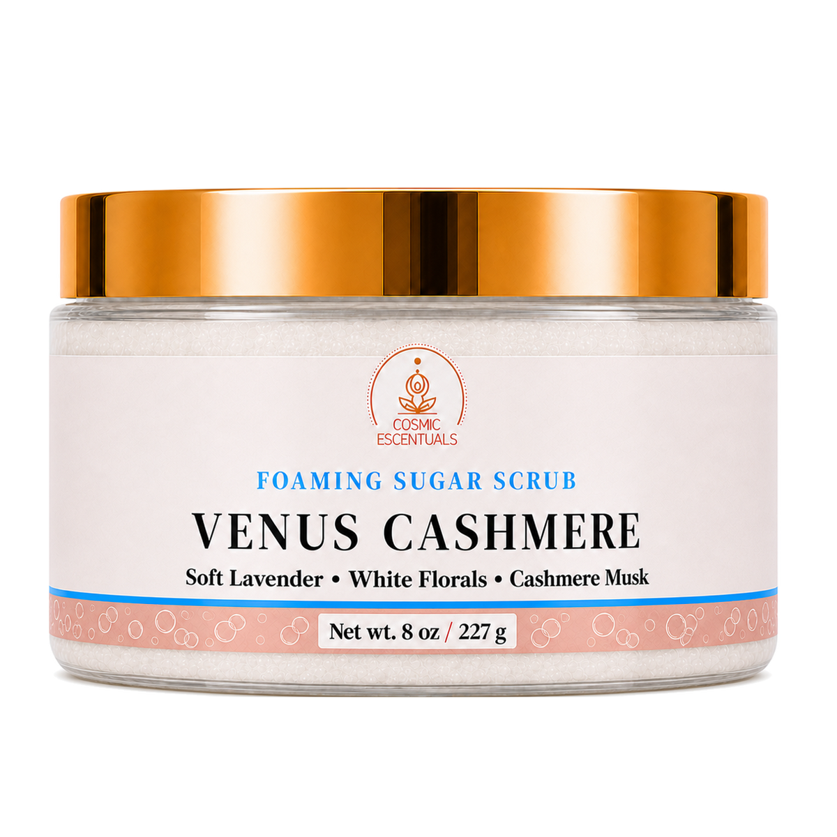 Venus Cashmere Foaming Sugar Scrub 8oz transparent product image