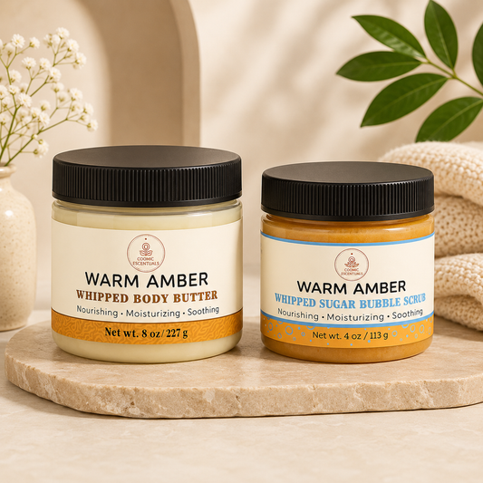 Warm Amber Bundle – Body Butter & Sugar Scrub Set