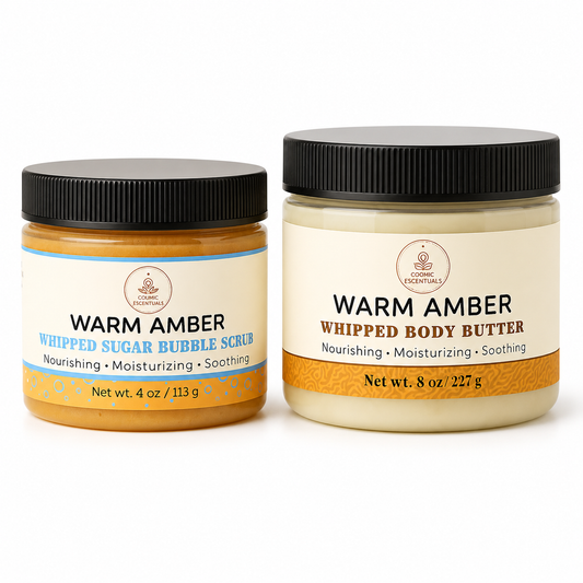 Warm Amber Bundle – Body Butter & Sugar Scrub Set