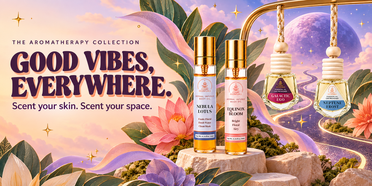 The Aromatherapy Collection. Good Vibes, Everywhere. Scent your skin. Scent your space.
