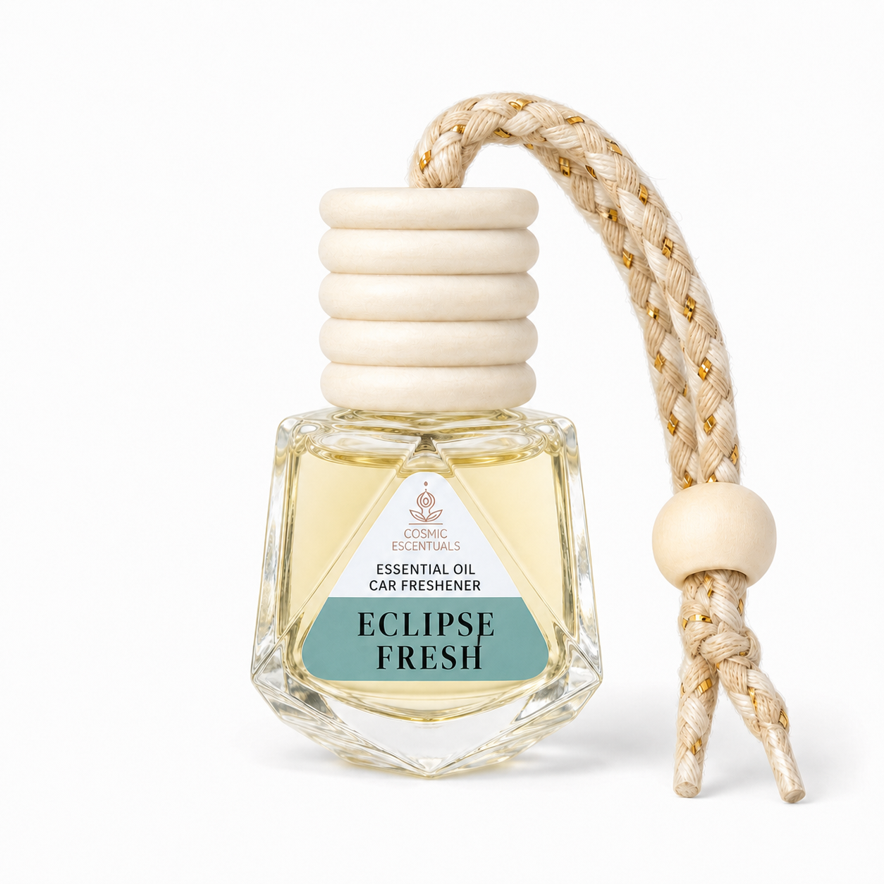 Eclipse Fresh Essential Oil Car Freshener — hanging glass diffuser