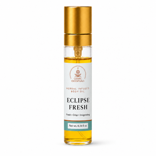 Eclipse Fresh Herbal Infused Body Oil spray bottle