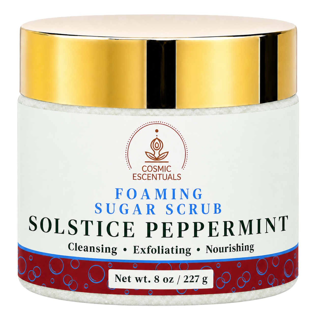 Solstice Peppermint Foaming Sugar Scrub