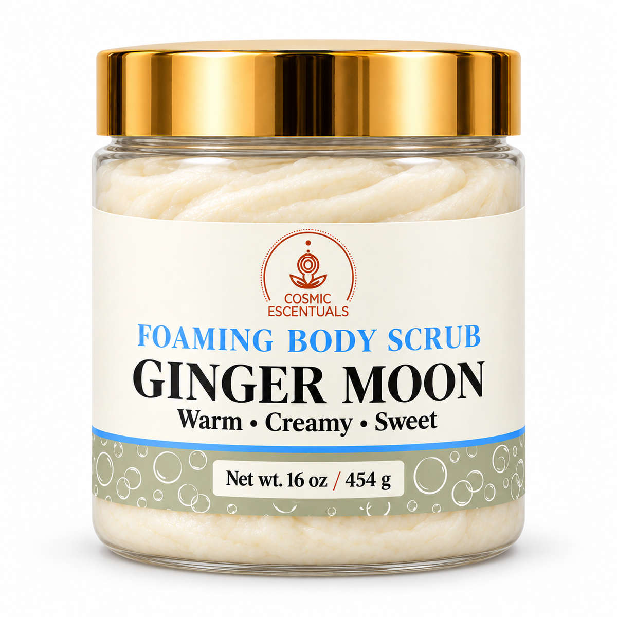 Ginger Moon Foaming Body Scrub 16 oz jar