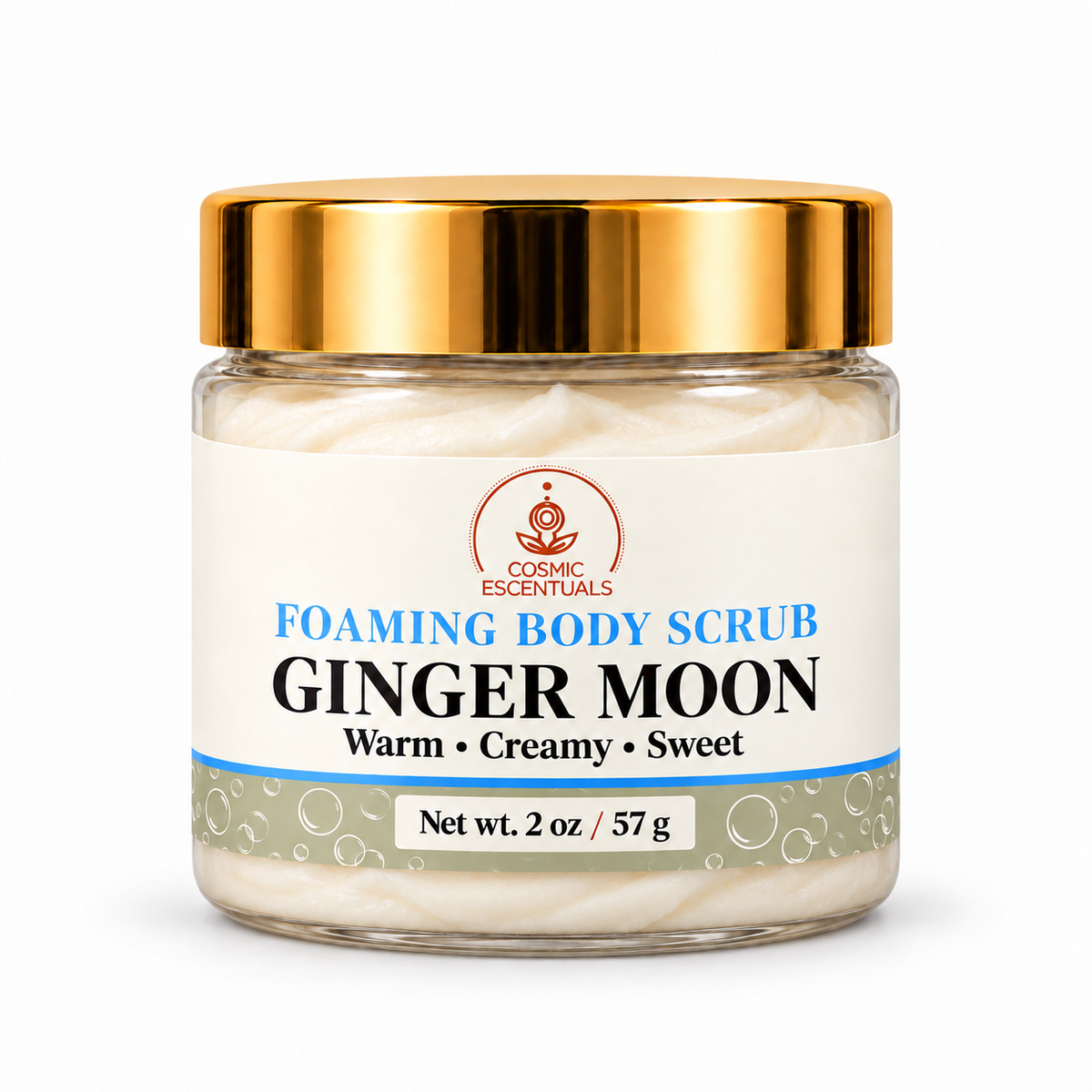 Ginger Moon Foaming Body Scrub 2 oz jar