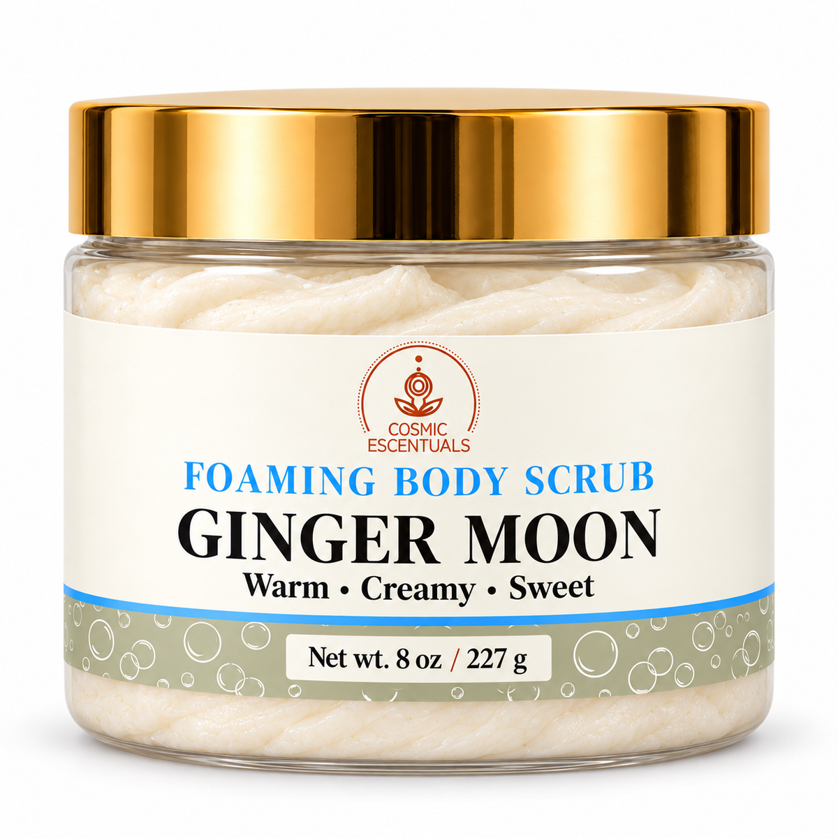 Ginger Moon Foaming Body Scrub 8 oz jar