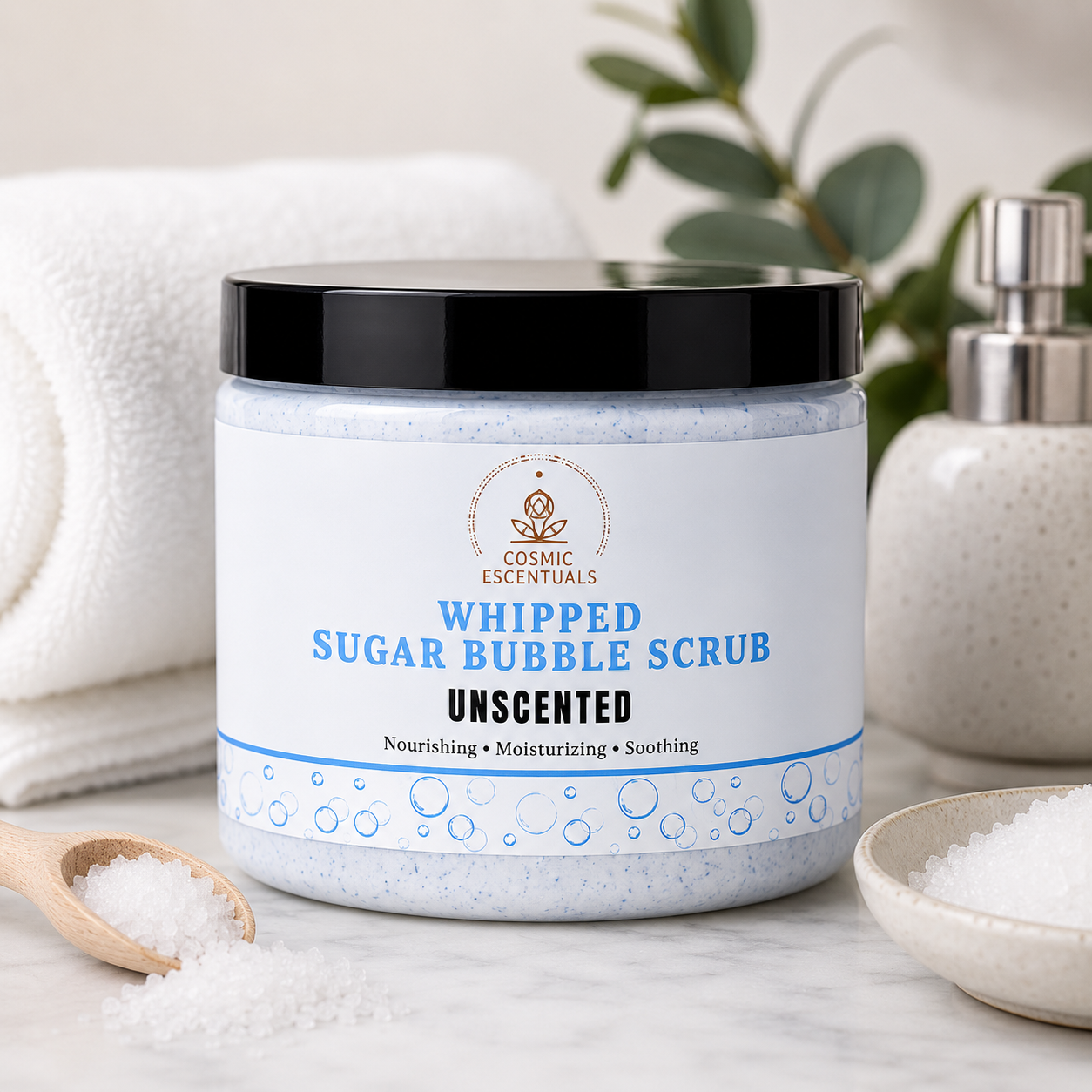 Unscented Whipped Sugar Bubble Scrub