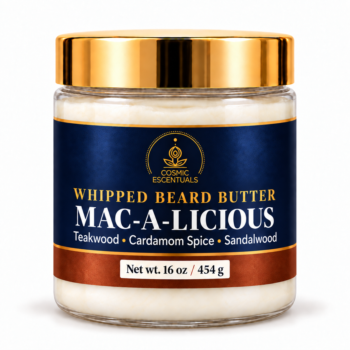 Mac-a-licious Whipped Beard Butter 16 oz jar