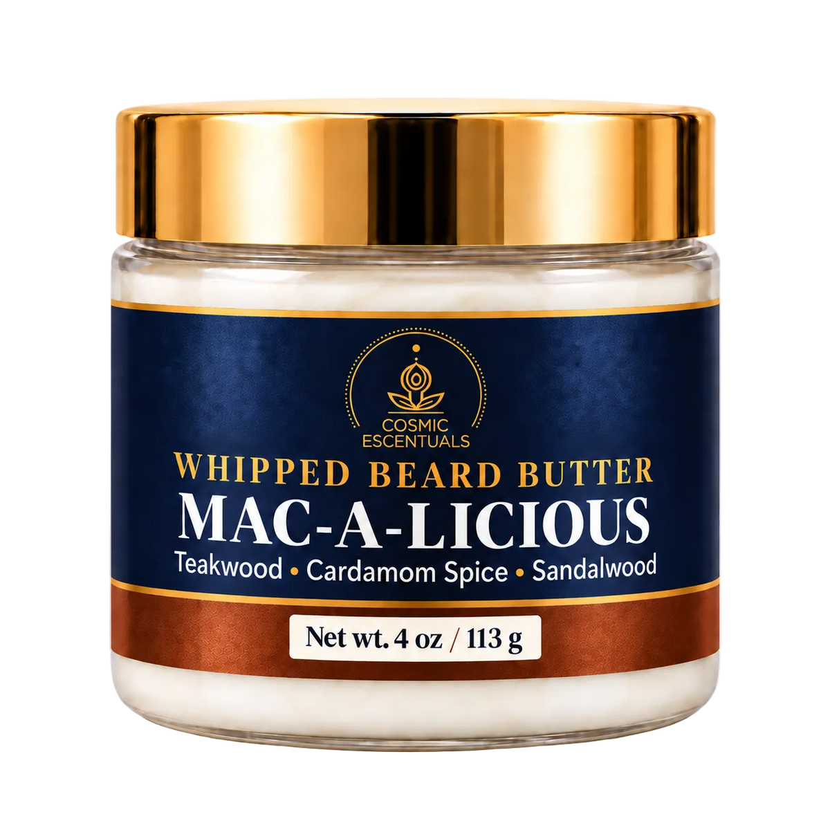 Mac-a-licious Whipped Beard Butter 4 oz jar
