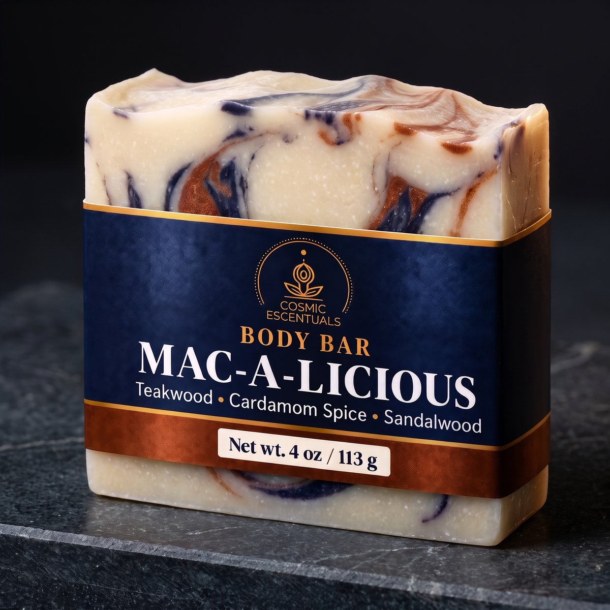 Mac-a-licious Body Bar studio product photo