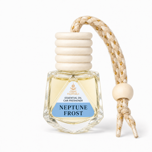 Neptune Frost Essential Oil Car Freshener — hanging glass diffuser