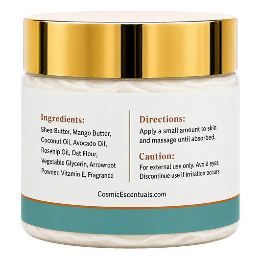 Eclipse Fresh Whipped Body Butter back label
