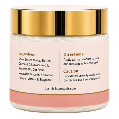 Equinox Bloom Whipped Body Butter back label