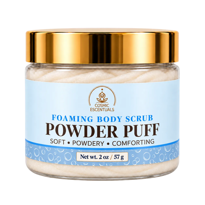 Mini Powder Puff Foaming Body Scrub (2oz)