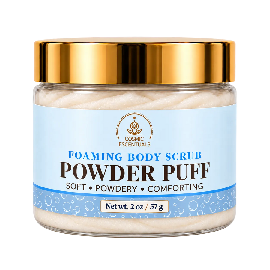 Mini Powder Puff Foaming Body Scrub (2oz) - 2oz
