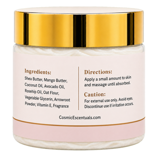 Venus Bloom Whipped Body Butter back label