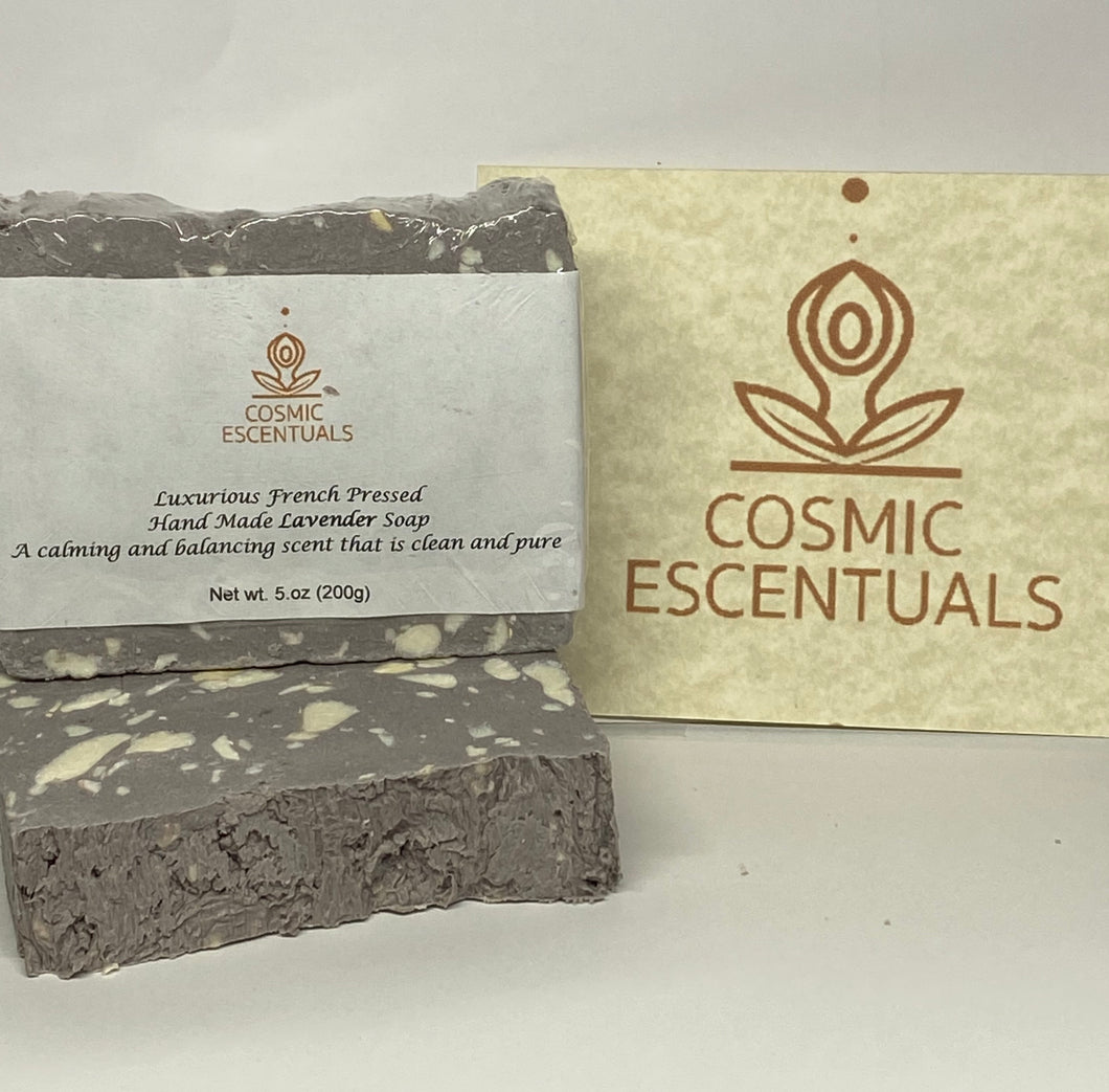 Luxurious French Milled Handmade Lavender Soap - Cosmic Escentuals